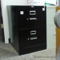 Hon Black 2 Drawer Legal Size Vertical File Cabinet, Locking